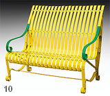 garden bench karolina RAL 1018-6032