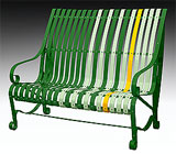 garden bench RAL 6001-6019-1023