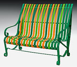garden bench RAL 6016-2003-6018
