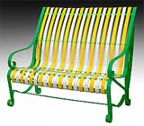 garden bench zuzana RAL 6024-1023-9002