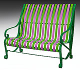 garden bench zuzana RAL 6029-6018-4008