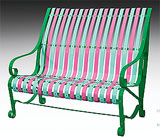 garden bench zuzana RAL 6032-6027-4003