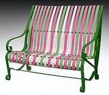 garden bench zuzana RAL 6025-6021-4003-9002