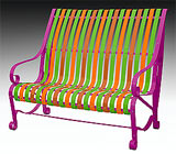 garden bench zuzana RAL 4006-6018-2011-8023