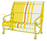 garden bench design-P6.5-1