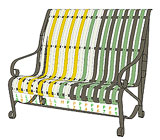 garden bench design-R7.1
