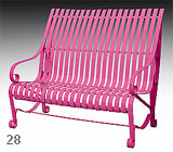 garden bench karolina RAL 4003