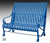garden bench karolina RAL 5010