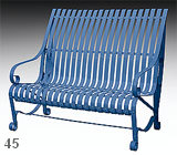 garden bench karolina RAL 5023