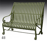 garden bench karolina RAL 6003