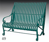 garden bench karolina RAL 6004