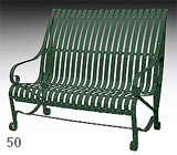 garden bench karolina RAL 6009