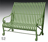 garden bench karolina RAL 6011