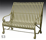 garden bench karolina RAL 6013