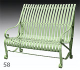 garden bench karolina RAL 6019