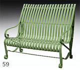 garden bench karolina RAL 6021