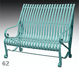 garden bench karolina RAL 6034
