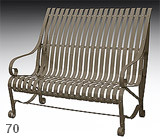 garden bench karolina RAL 7013