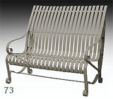 garden bench karolina RAL 7030