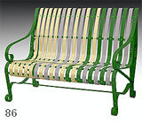 park bench tamara RAL 6002-1000-7036