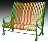 garden bench RAL 6017-2009-1001