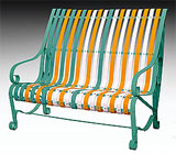 garden bench RAL 6033-1007-9010