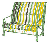 garden bench design-R1.2B