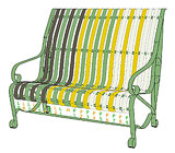 garden bench design-R1.3B