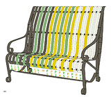 garden bench design-R1.3