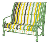 garden bench design-R1.5B