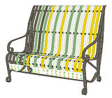 garden bench design-R10.2
