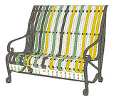 garden bench design-R10.7