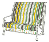 garden bench design-R11.4B