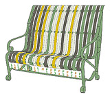 garden bench design-R11.5B