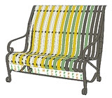 garden bench design-R3.4