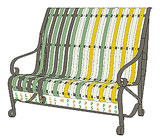 garden bench design-R6.3