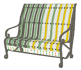 garden bench design-R6.4