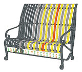 garden bench design-T9.3-1